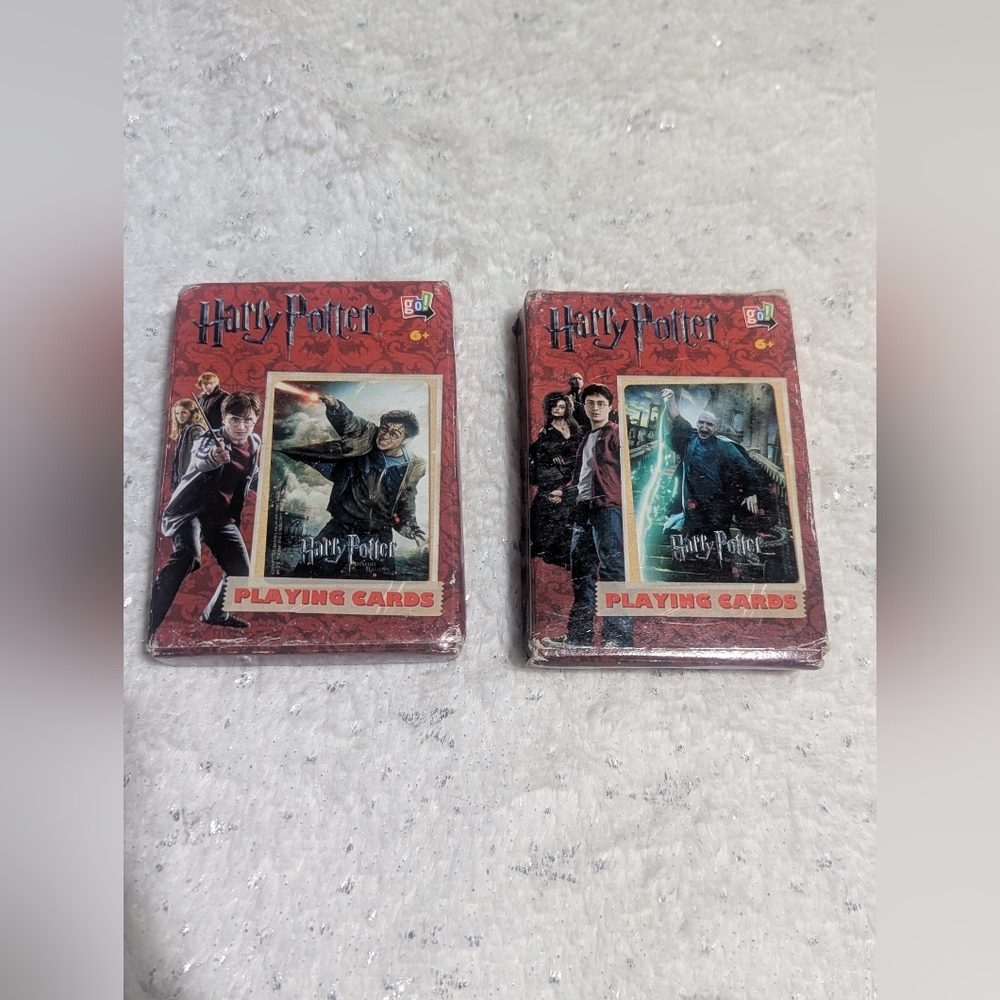 Harry Potter Playing Cards Lot (2) Go! Games Harry + Voldemort